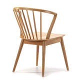 VS Venta-stock Pack 2 chaises Mura, Couleur Chêne, Bois Massif, 55 cm (Longueur) 58,5 cm (Profondeur) 84 cm (Hauteur)