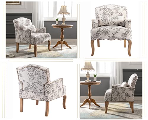 Chaise Longue Rembourrée Chairus - Style Rétro Avec Pieds En Bois - Accoudoirs Et Coussin Lombaire - Confort Max Pour Salon Ou Balcon - Beige
