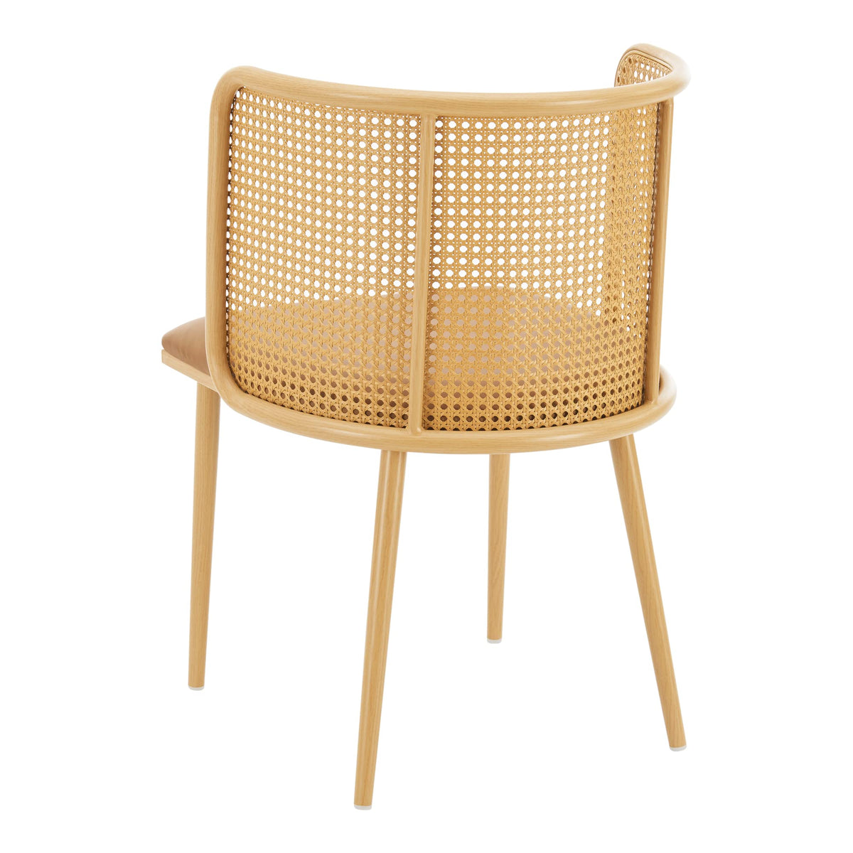 Ensemble de 4 chaises de salle à manger confortables en tissu vert et – Meubles Cosy