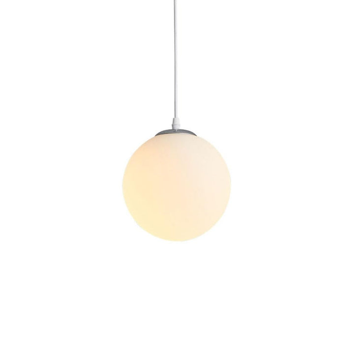 Lampe à suspension , Lustre minimaliste nordique, ampoule sphérique en verre V-intage E27 décorée avec luminaire suspendu, plafond créatif blanc ferme cuisine île suspension rurale for salle à manger