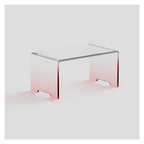 HXFRTHNM Table Basse Minimaliste en Acrylique, Design de Rangement, Luxe, esthétique, Table Basse Transparente, Meubles de Couchage Blancs