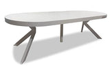 Menzzo Myriade Table, Bois, Blanc, L260 x P110 x H75 cm