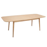 Miliboo Table Extensible rallonges intégrées rectangulaire en Bois Clair chêne L160-210 cm ANK