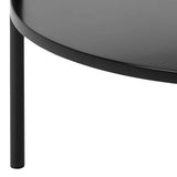 Furniture To Go Table Basse Ronde Goldington Noire avec Effet marbre