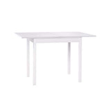 icreo Table extensible moderne économise de l'espace SATURNO blanc frêne 80 x 60/120 cm **ARRIVA MONTÉ**