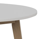 AC Design Furniture Medina Table à manger, Bouleau, Blanc, 90 x 90 x 76 cm