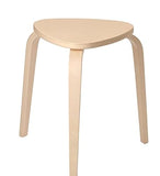 Ikea KYRRE-FROSTA Tabouret Empilable Tabouret en Bois en Contreplaqué de Bouleau Massif - Diamètre Assise 35 cm - Hauteur Assise 45 cm - jusqu'à 100 kg, Marron, 45 x 46 x 4 cm