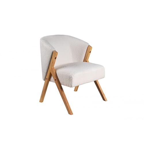 Socadis - Fauteuil Bouclette Beige - Confort