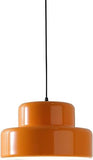 LONGDU Lustre Moderne Orange Métallique Suspension Simple Créatif Lustre Intérieur Réglable Suspension for Chambre Bureau Escaliers Hôtel Salon Cuisine Couloir