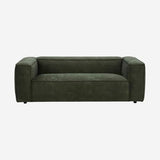 Vente-unique Habitat - Canapé 2 Places en Velours - Vert Kaki Kuti