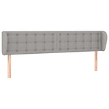 Rantry Tête de lit 203 x 23 x 78 / 88 cm en tissu meuble, tête de lit, tête de lit double, dossier pour lit et canapé uu