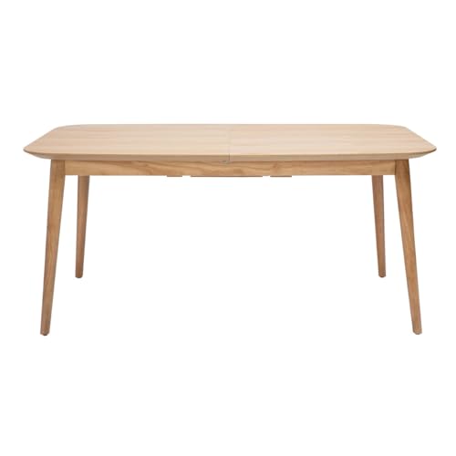 Miliboo Table Extensible rallonges intégrées rectangulaire en Bois Clair chêne L160-210 cm ANK