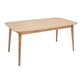 Miliboo Table Extensible rallonges intégrées rectangulaire en Bois Clair chêne L160-210 cm ANK