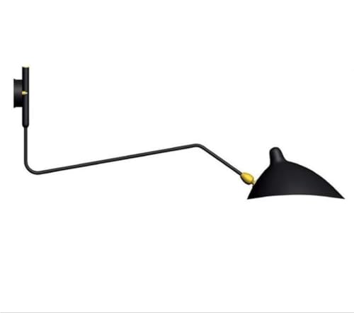 VONGAZ Applique Murale Lampe Murale Applique Nordique Rétro En Fer Forgé, Vent Industriel, Longue Tige À Bascule, Pour Chambre À Coucher Lampe de Mur Applique Mural