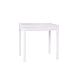 icreo Table extensible moderne économise de l'espace SATURNO blanc frêne 80 x 60/120 cm **ARRIVA MONTÉ**