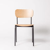 Addecor - Chaise créateur Design École - Fabriquée en Fer et en Bois Massif - Dimensions 78 × 48 × 42 cm - Couleur Marron et Autres - Chaise Vintage - Meubles d'appoint - Idéale pour ambiances Loft