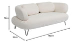 Kare Design Canapé Peppo 2 Places Blanc 182 cm