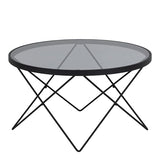 Furniture To Go | Cuxton, Noir, Coffee Table, with Smoked Glass Top