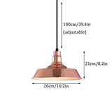 MODEBHD Lampe à suspension en matériau métallique domestique à 1 lumière par galvanoplastie, lampes suspendues simples et modernes à finition dorée créative, plafonnier à hauteur réglable E27, lampe à