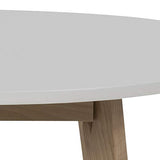 AC Design Furniture Medina Table à manger, Bouleau, Blanc, 90 x 90 x 76 cm