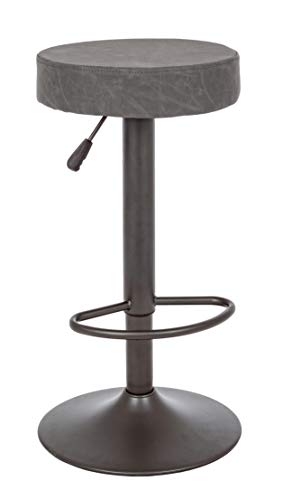 YES EVERYDAY Tabouret de Bar Piper Gris foncé Vintage, Taille Unique