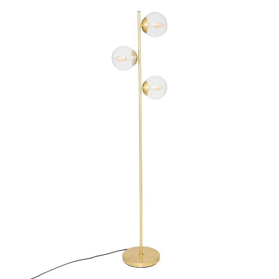 Atmosphera - Lampadaire droit en métal H162cm doré