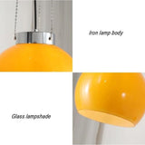 Lustres pour salon style crème français Lustre 1 lumière avec abat-jour en verre Plafonnier suspendu Éclairage intérieur suspendu pour îlot de cuisine Luminaire/B