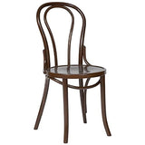 Bolero Cf139 Bois Bistro côté Chaise, Noyer (lot de 2)