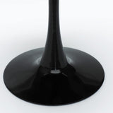 Produce Shop Table ronde 120 cm effet marbre restaurant salle à manger Tulip Murmar 120 - Noir