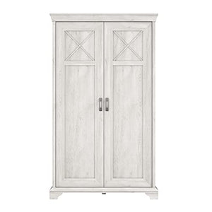 Forte Armoire, Bois d'ingénierie, décor pin Blanc, 66,2 x 123 x 210,3 cm