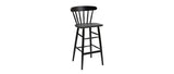 Miliboo Tabouret de Bar Vintage à barreaux Noir Mat H65 cm Daria