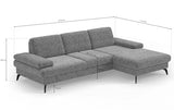 CAVADORE Moritz Angle, d'ingénierie métal Matériau : Bois Microfibre Polyester Polyamide, Julia Blanc, Grand modèle