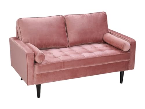 Vente-unique - Canapé 2 Places en Velours FLEUET - Vieux Rose - Velours Vente-unique - Canapé 2 Places en Velours FLEUET - Vieux Rose - Velours