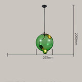 NZDY Pendentif En Verre Suspension Nordique Lampe Luminaire Moderne Suspendu Plafonnier Fer Créatif Minimaliste E27 Couleur Abat-Jour En Verre Pour Restaurant Chambre Salon Cuisine,Vert