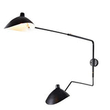 Nordic Dawn Spider Serge Mouille Mouille Lampes de mur Rotary Longues Longues Chapeaux Chambre Sconce Sconce Creative Salon Luminaires (Size : 95-150cm 2 head)