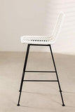 Stylez Tabouret rotin in/Out 75cm Blanc