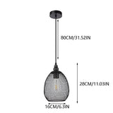 MODEBHD Lampe à suspension noire moderne Dorp Light Iron Art à grille creuse, lampe à suspension de plafond Europe Eyeshield, lampes à suspension créatives pour bar, cuisine, îlot, salon, grange, véra