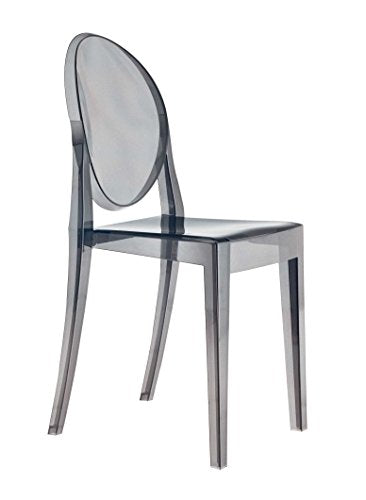 Kartell Victoria Ghost, Chaise, Fumè, Lot de 2