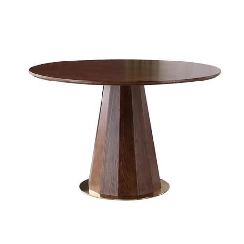 Table à Manger Table Ronde Nordique en Bois Massif, Table à Manger for la Maison, Petit Appartement, Table de négociation, Restaurant, Balcon, Table Basse Tables de Cuisine et de Salle à Manger (Size