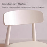 GIZNXBA Chaise Scandinave Blanche Chaises De Salle A Manger Scandinave sans Bras Chaise De Cuisine en Bois en Cuir avec Pieds en Bois pour La Salle À Manger(/White A)