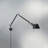 RWCCCRW Applique Tolomeo Mini 100W E26 Noire avec support en S