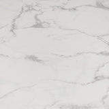 Milton & Oldbrook Table Basse Ø 80 cm Prague Look Marbre Blanc