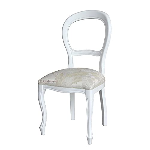 Chaise blanc laque style louis philippe
