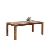 Kare Authentico Table Design pour 4 à 6 Personnes, Unique, Faite à la Main, élégante, Durable, Design Minimaliste, Table en Bois Massif pour Salle à Manger, Table à Manger, en Bois Massif, 76 x 80 x
