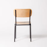 Addecor - Chaise créateur Design École - Fabriquée en Fer et en Bois Massif - Dimensions 78 × 48 × 42 cm - Couleur Marron et Autres - Chaise Vintage - Meubles d'appoint - Idéale pour ambiances Loft