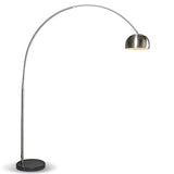 QAZQA Booglamp XXL - Lampe arquée - 1 lumière - H 2200 mm - Acier - Moderne - éclairage intérieur - Salon