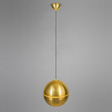 QAZQA Slice - Suspension - 1 lumière - Ø 400 mm - Doré/Laiton - Art Deco, Design, Moderne, Rétro - éclairage intérieur - Salon I Chambre I Cuisine I Salle à manger