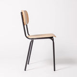 Addecor - Chaise créateur Design École - Fabriquée en Fer et en Bois Massif - Dimensions 78 × 48 × 42 cm - Couleur Marron et Autres - Chaise Vintage - Meubles d'appoint - Idéale pour ambiances Loft