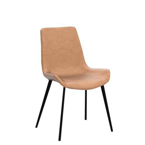 Ensemble de 2 chaises de Repas, Chaise rembourrée en Cuir PU Mat, Chaise latérale Moderne, Chaise en métal (Brunes) dans la Cuisine, la Salle à Manger, la Chambre et Le Salon Ensemble de 2 chaises de Repas, Chaise rembourrée en Cuir PU Mat, Chaise latérale Moderne, Chaise en métal (Brunes) dans la Cuisine, la Salle à Manger, la Chambre et Le Salon
