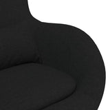 Générique Chaise Œuf Tissu Noir,Fauteuils,15.8KG-42002738
